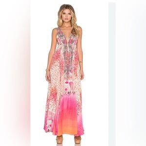 revolve CAMILLA Maxi V-neck Drawstring Dress

Color: Sea Serpent